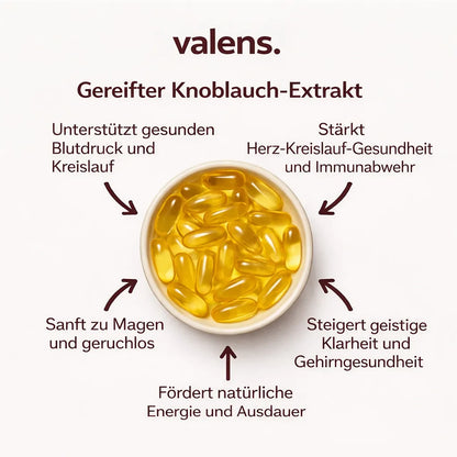 Gereifter Knoblauchextrakt — Unterstützung vor dem Rezept